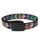 Grateful Dead Dancing Bear Adjustable Web Belt Black Large